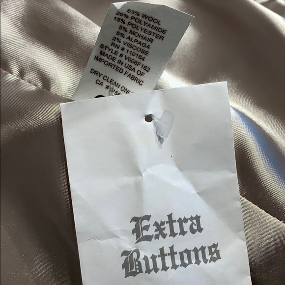 Avenue Montaigne Paris Tweed Wool Mohair Alpaga blazer jacket preppy nwot small - Picture 8 of 12